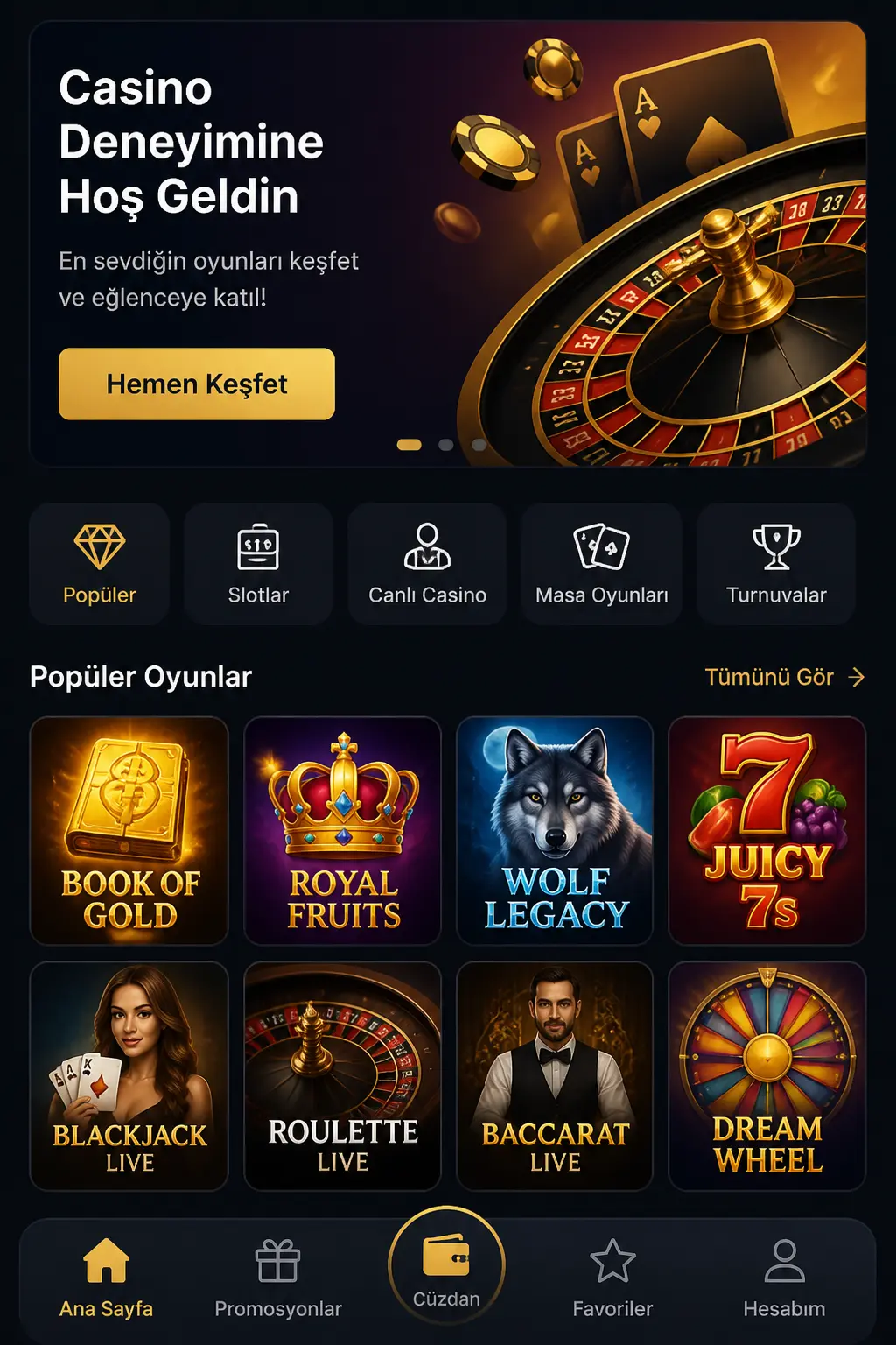 JoinBet Casino screen 1